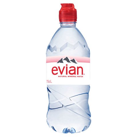 Evian (sport cup) минеральная вода негазированная, 750 мл 3068320124438 фото