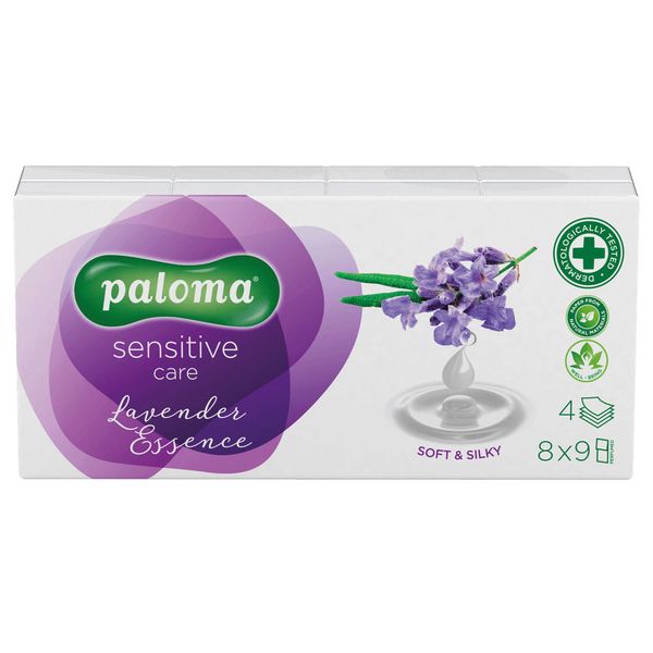 Batiste Paloma Sensitive Care Lavander Essence, 4 straturi (8buc) 3838952020367 foto