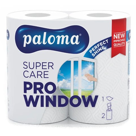 Paloma SuperCare Pro Window, prosoape de hârtie (2role) 3838952022231 foto