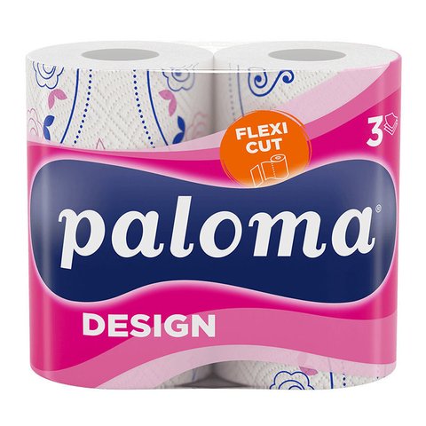 Paloma Multi Fun Design Flexi Cut, prosoape de hârtie 3 straturi (2role) 3838952018814 foto