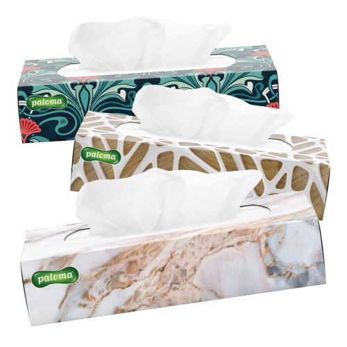 Șervețele Paloma Sensitive Care Cosmetic Towels Box, 2 straturi (100buc cutie) 3838952001878 foto