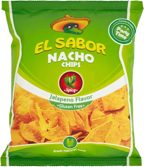 Chipsuri de porumb EL SABOR Jalapeno 225 g