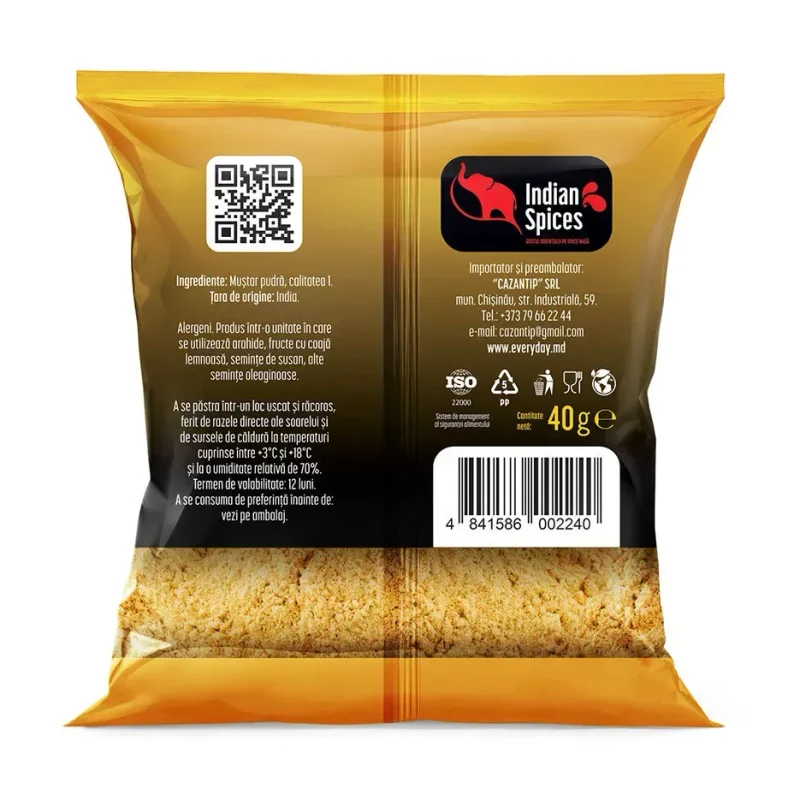 Muștar praf, calitatea I, 40g 2