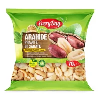 Arahide albite, prăjite și sărate, 70g