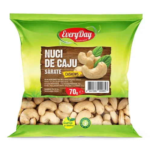 Nuci de Caju prăjite și sărate, 70g