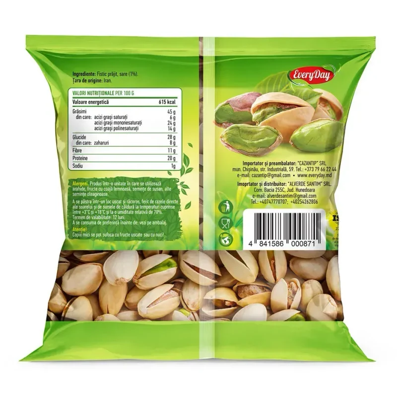 Fistic prăjit și sărat, 70g 2