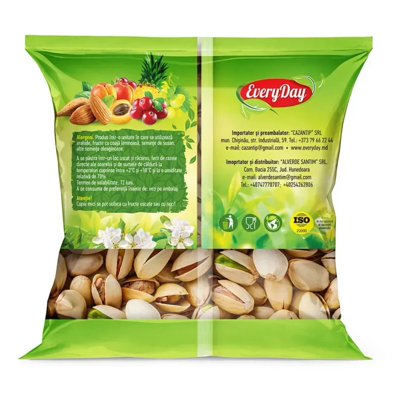 Fistic prăjit și sărat, 40g 2