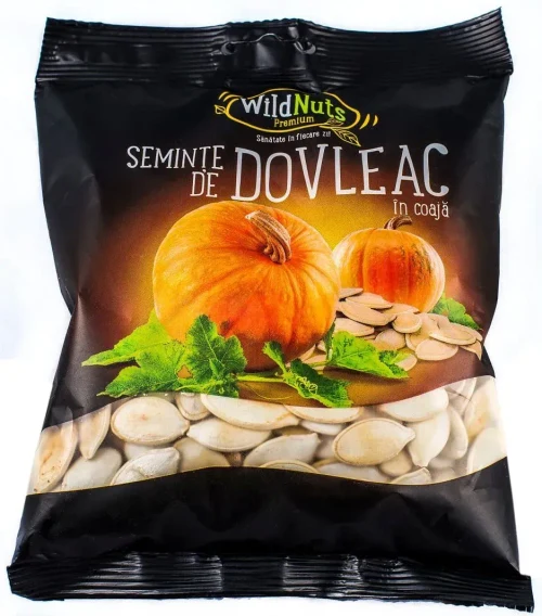 Seminte de dovleac in coaja (alb) "WildNuts" 200g