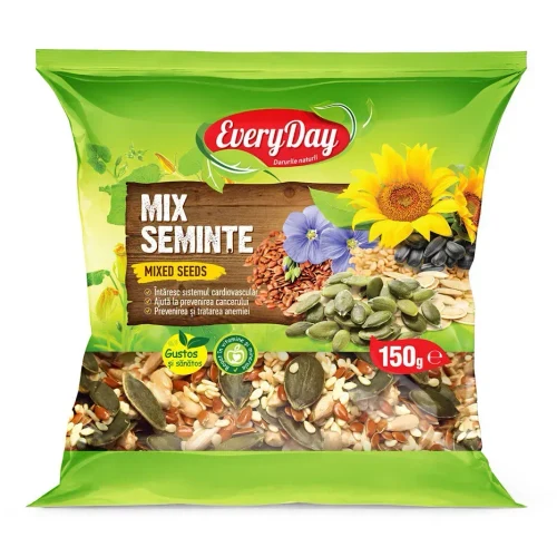 Mix semințe (de susan, de floarea-soarelui, de in, de dovleac), 150g