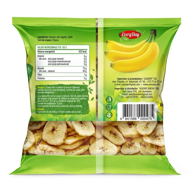 Chipsuri de banane, 120g 2