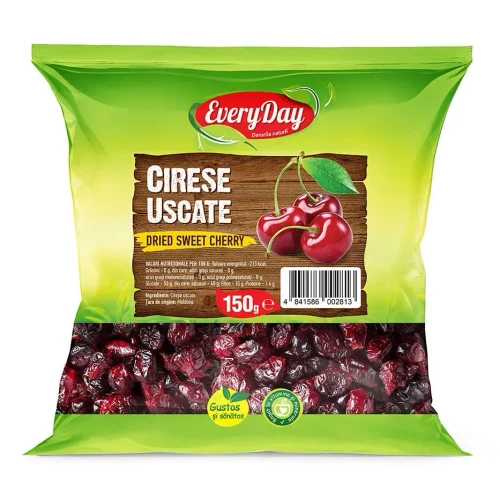 Cireșe uscate fără sâmburi, 150g
