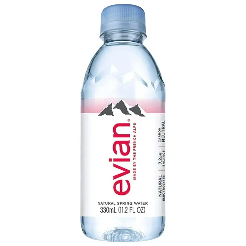 Evian apa minerala de izvor necarbogazeificată (plată), 330ml