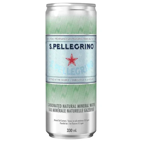 San Pellegrino apă minerală naturală slab carbogazoasă, 330ml