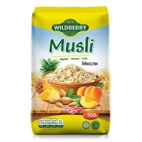 Мюсли (миндаль, сушеный ананас, курага), 500г