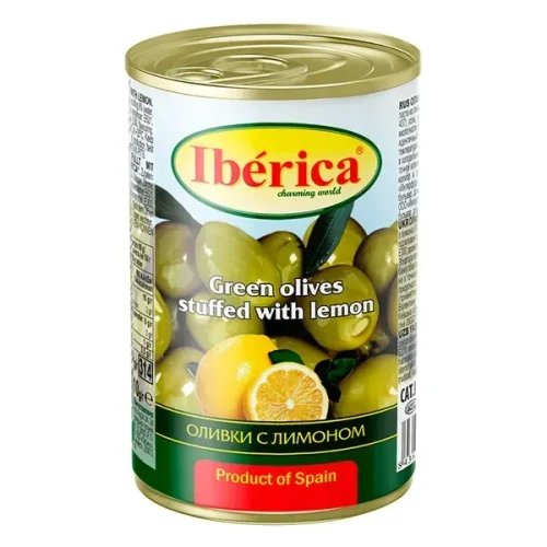 Masline verzi cu lamaie Iberica 300 g